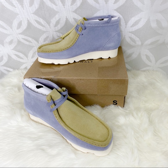 clarks wallabee cool blue